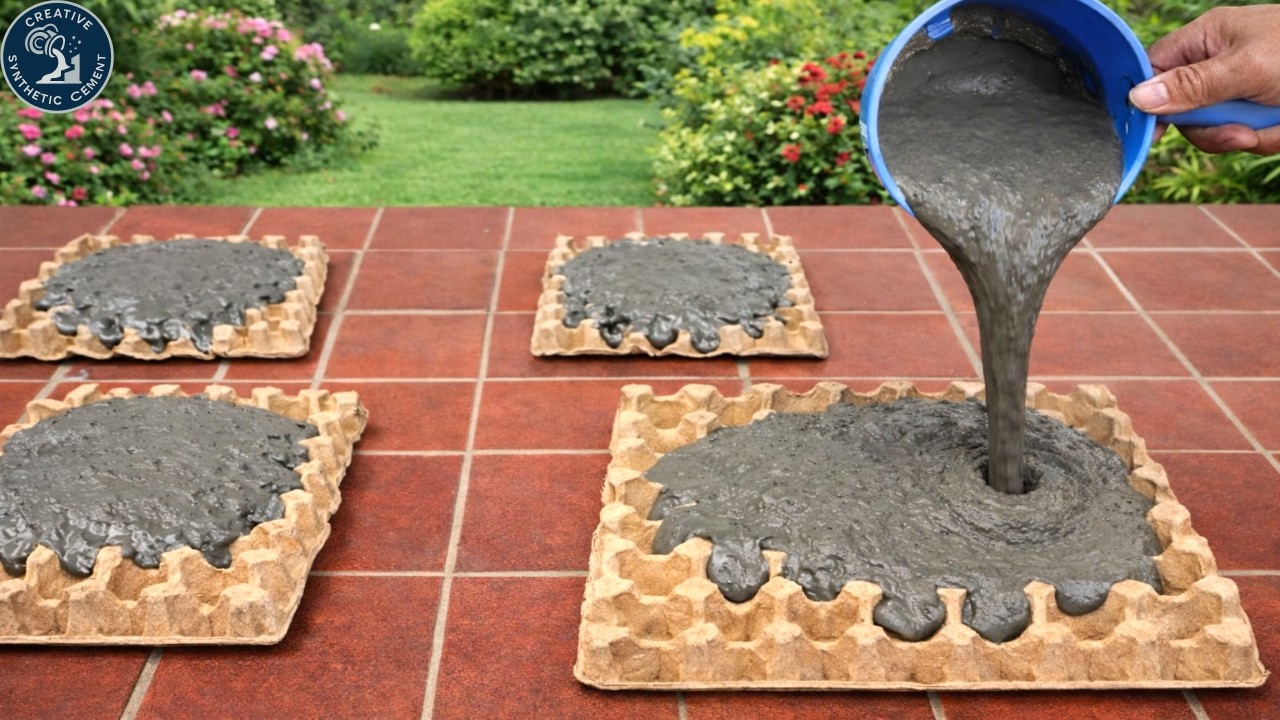 Pour cement into an egg tray and watch what most people can't imagine happens.!