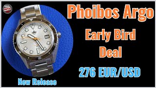 時計 ARGO BRONZE PHOIBOS Argo 200M Automatic Diver Watch PY052C Spiral Sunray