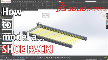 How to model a shoe rack - Solidworks Tutorial