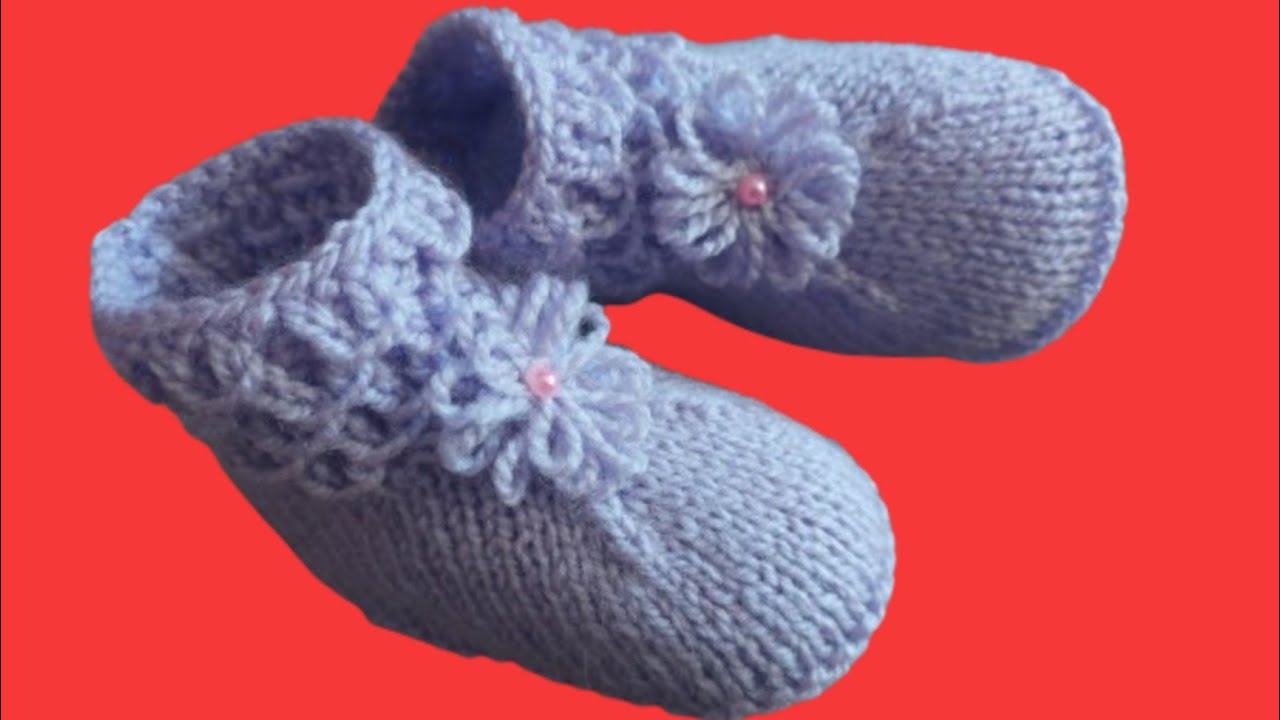 Estou apaixonada por esse modelinho/ Sapatinho de tricô para bebê