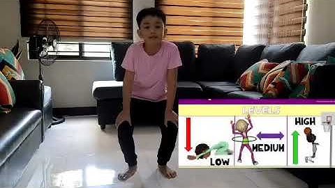 Movement levels (low, medium and high)