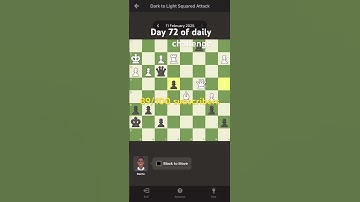 Day 72 of daily challenge #playchess #chessnotcheckers #games #chessandcheckers #puzzle