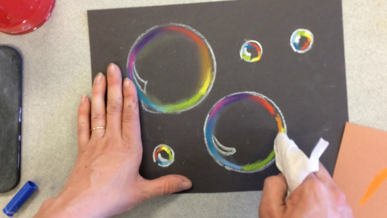 How to Draw Waves with Chalk Pastels 