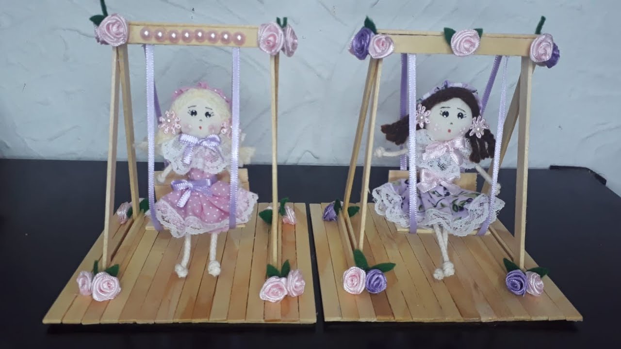 Bonequinha no balanço muito fácil de fazer.