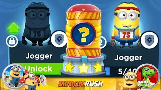 Common New Costume Jogger Unlock & Expert Prize Pod Minion Rush Despicable Me gameplay walkthrough