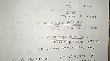 Find the angle between each pair of the planes 2x-y+z=6 , x+y+2z=7