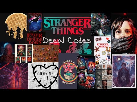 Roblox (bloxburg) stranger things decals!! 