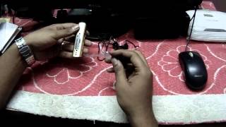 Unboxing of Sony MP3 Player NWZ-B172/NC (Gold)