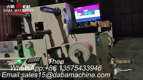 DABA 320mm 6 color Flexo Printing Machine With Color registration display