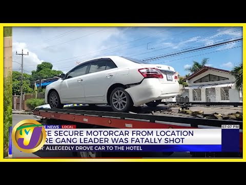 Police Secure Motorcar from Location Where Gang Leader was Shot | TVJ News - Oct 9 2022