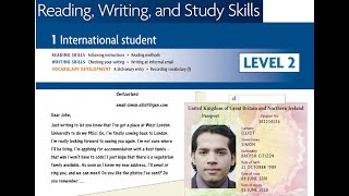 International student الوحدة الاولى) الماجستير) Reading,Writing LEVEL2