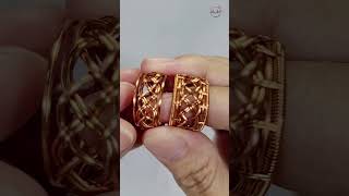 4-Strand Braid ring - Free tutorial video 👇 #shortsvideo #ring