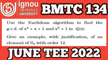 Bsc Mathematics | IGNOU | BMTC 134 | JUNE TEE 2022 | Algebra | BSCG | MTE 06