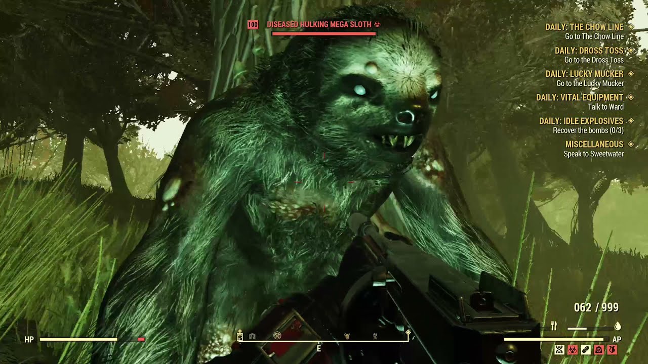 [07] Megasloth #1 - Fallout 76 Enemy Spawns