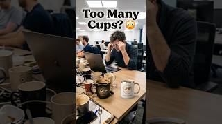 “Office Stress Lo Enni Cups Tagutunnav? ☕😳”