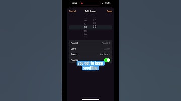 iPhone alarm clock stops at 39 seconds