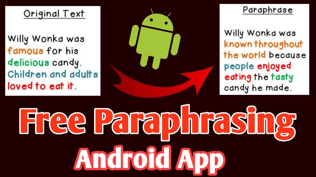 paragraph paraphrasing app