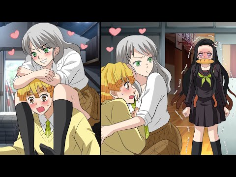 Zenitsu and Ume have a flirting secret meeting at the