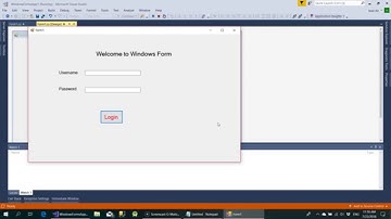 How to Create Login Form 01/02  || In C# Windows Form ||