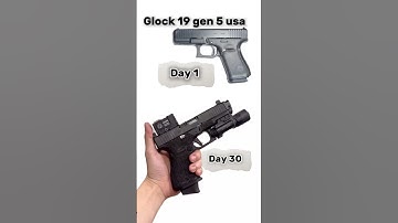 Glock 19 gen 5 MOS / Usa ( next day ) | custom transformation #glock #shorts #9mm #competition