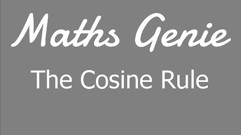 The Cosine Rule