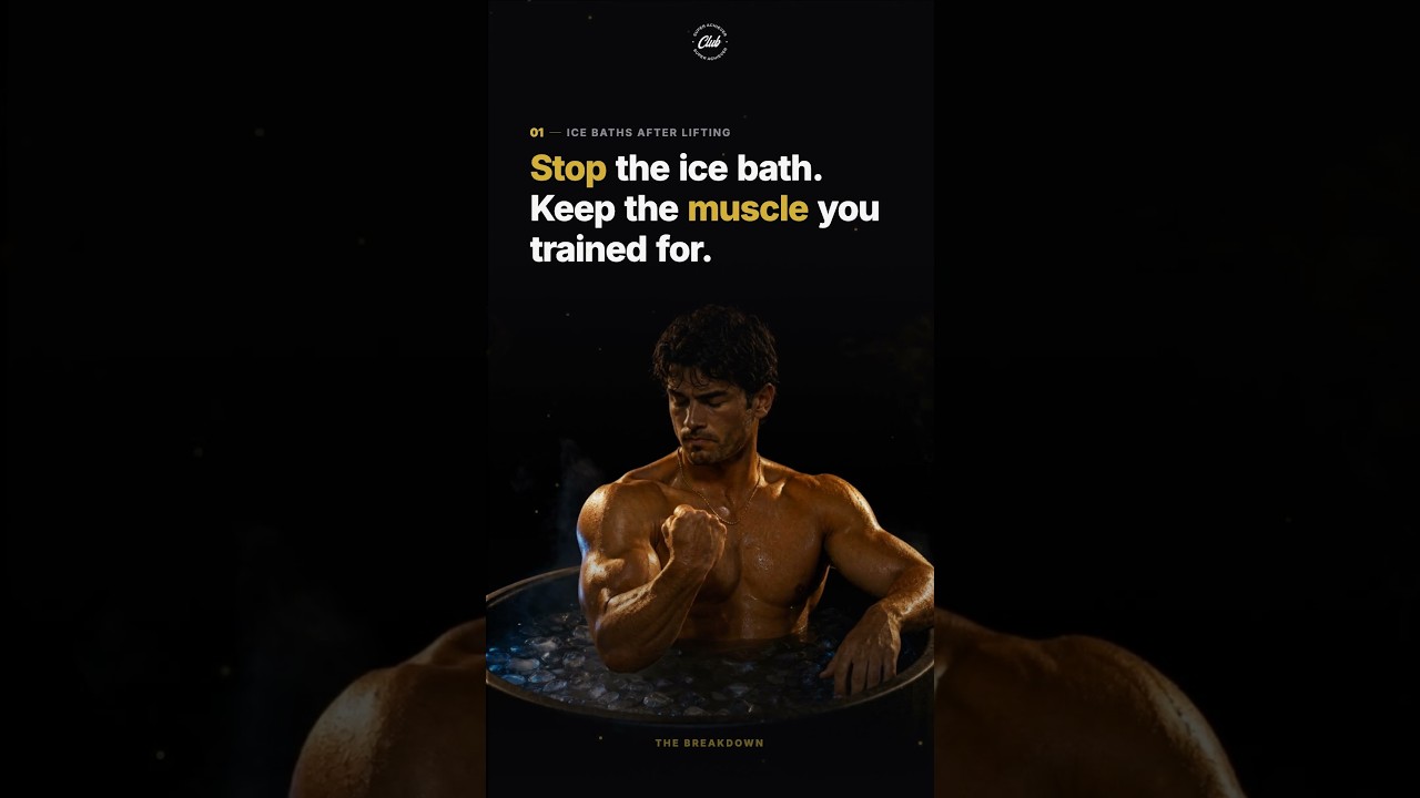 Ice Baths After Lifting: A 12-Week Trial Found a Third of the Muscle Gain. When Cold Helps, and What Builds Muscle