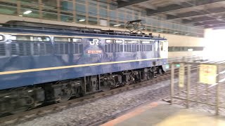 【常磐線】1091レ 新鶴見A57 JR貨物EF65形2000番台2090号機 コキ19両 北千住駅 通過シーン