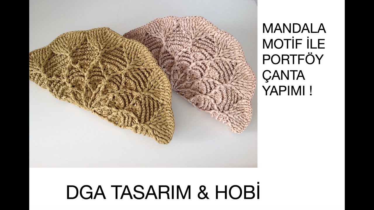 Mandala Motif ile Clucth Çanta /  Clutch Bag with Mandala Motif  #crochet #kağıtip #diy #handmade