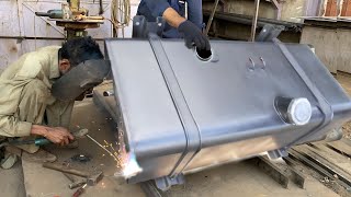 How Experience Welder Build a Custom Fuel Tank for SemiTruck with Limited Equipment