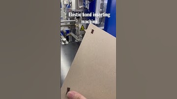 Elastic band inserting machine