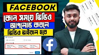 Facebook Video viral trick।।ফেসবুকে কোন সময়ে ভিডিও আপলোড করলে ভাইরাল হবে।।Facebook video upload