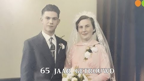 Evert en Hennie ten Hove 65 jaar getrouwd