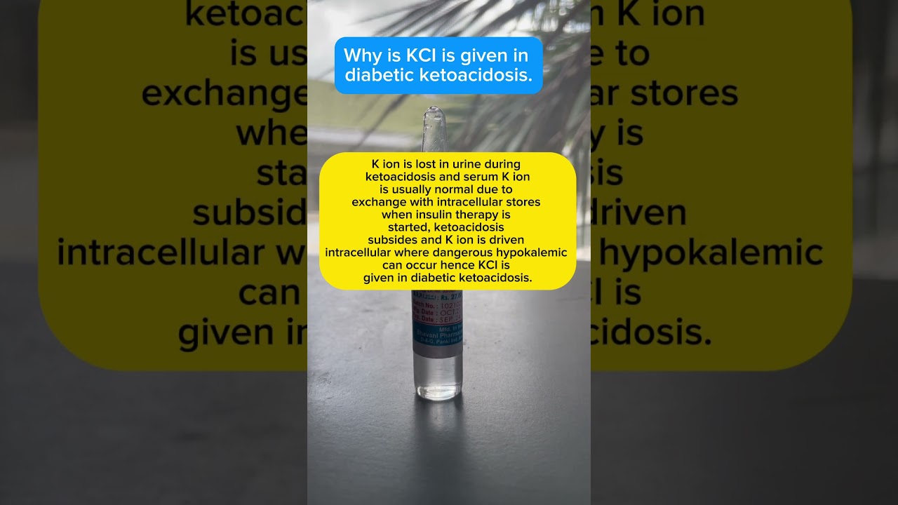 Potassium #diabetes #ketoacidosis #nurse