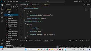 Abstract method, abstract class and Interface Implementation