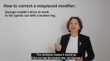 5.13. Misplaced Modifier / Sentence / English Writing