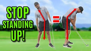 How To Stop Standing Up In The Golf Swing