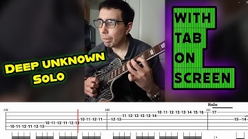 Stratovarius – Deep Unknown - Raw One-Take Guitar Solo + Tab On Screen