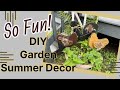 DIY Primitive Garden Project For #summerdecor