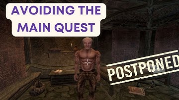How to Shelve the Main Quest in Morrowind