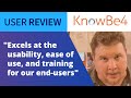 KnowBe4 Review: Security Analyst Finds End-User Success With Security User Awareness Training