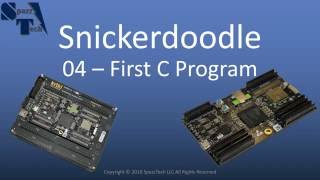 First C Program on Snickerdoodle from Linux Environment