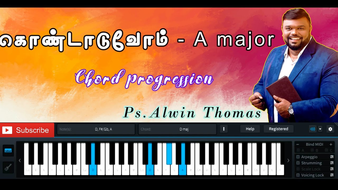 Kondaduvom Chord progression Alwin Thomas Nandri