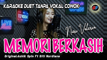 Memori Berkasih Karaoke Tanpa Vokal Cowok (Siti Nordiana & Achik) Cover Nuri Valeria