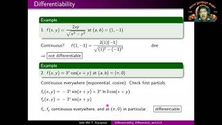 [Math 23] Disc 1.4 Differentiability, Differentials, and Local Linear Approximation (Part 1 of 2)