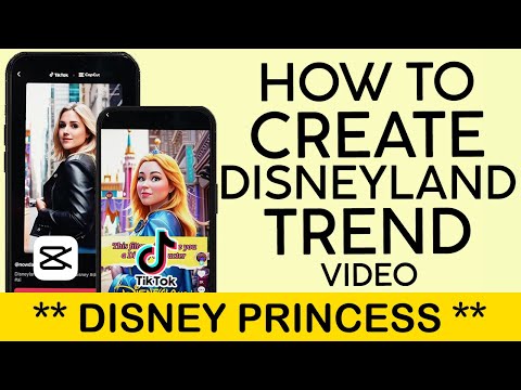 How to Create the Disneyland Trend Video On Tiktok | Disneyland Capcut Template (2023)