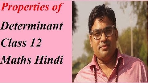 Properties of Determinants Class 12 Maths in Hindi/Urdu