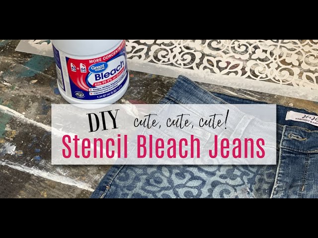 Bleach Tie Dye Jean Jacket Tutorial - One CrafDIY Girl
