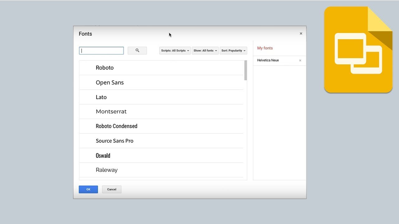 เพิ่ม font google doc Update How to Add New Fonts to Google Slides