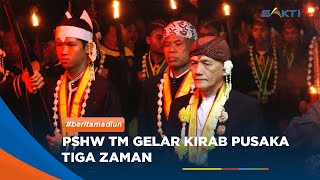MADIUN - Rangkaian Suran Agung Ke 121, PSHW TM Madiun  Gelar Kirab Pusaka Pencak Silat Tiga Zaman