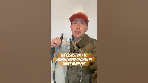 The simplest way to prevent mold from growing inside your water bladder #shorts #platypus #hacks